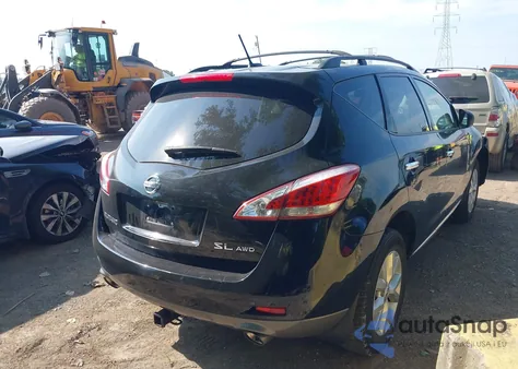 2014 Nissan Murano Sl z USA, uszkodzony, nr VIN JN8AZ1MW9EW528305